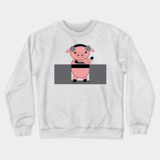 DJ Piggy Pig Crewneck Sweatshirt